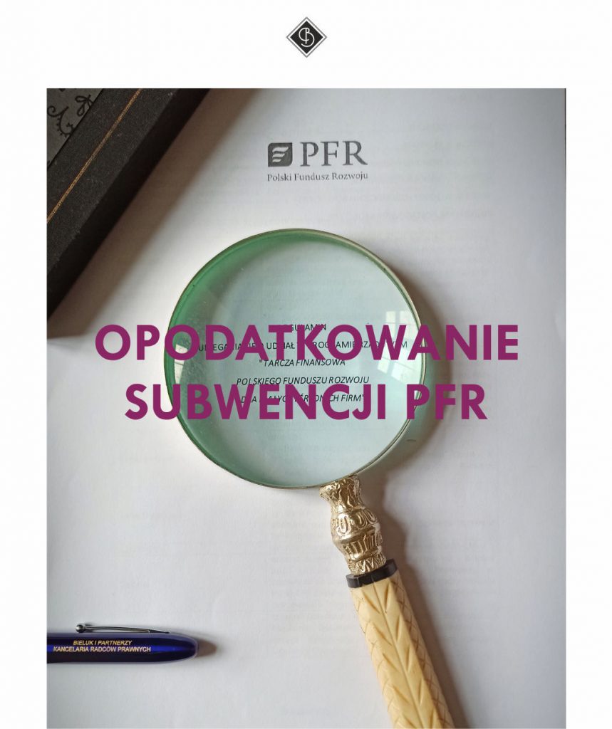 Opodatkowanie subwencji PFR