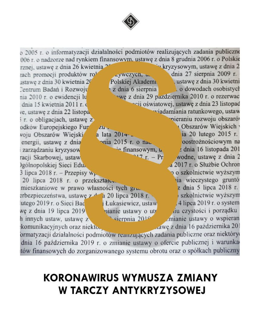 KORONAWIRUS WYMUSZA ZMIANY W TARCZY ANTYKRYZYSOWEJ